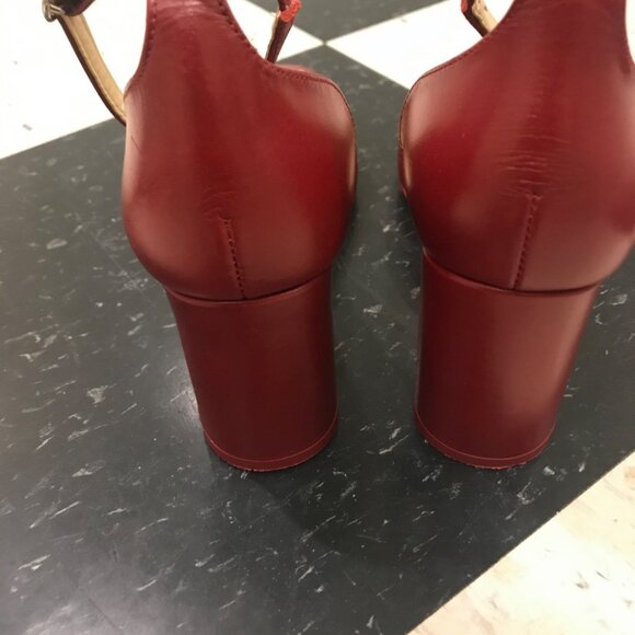 ZARA Square Toe Block Heel Pumps 37 - Picture 5 of 6